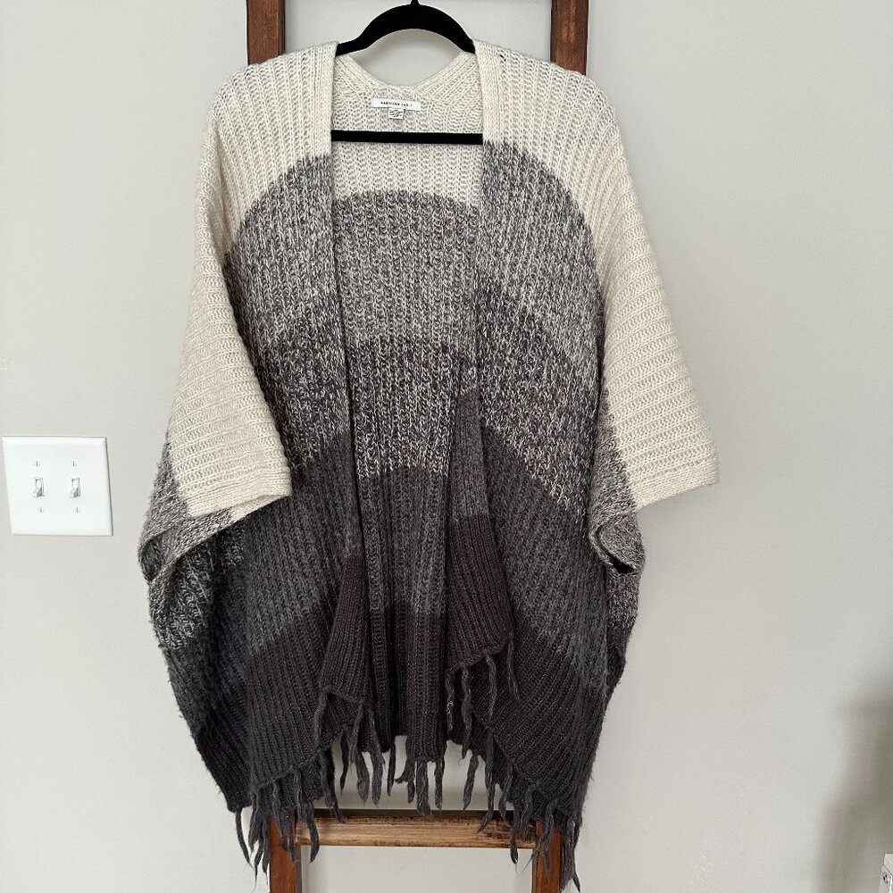 American Eagle Gradient Sweater Poncho